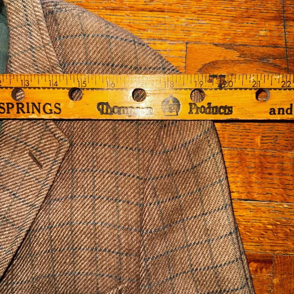 Frank Brothers New York Tweed Blazer Mens Classic‎ Fit Elbow Patches